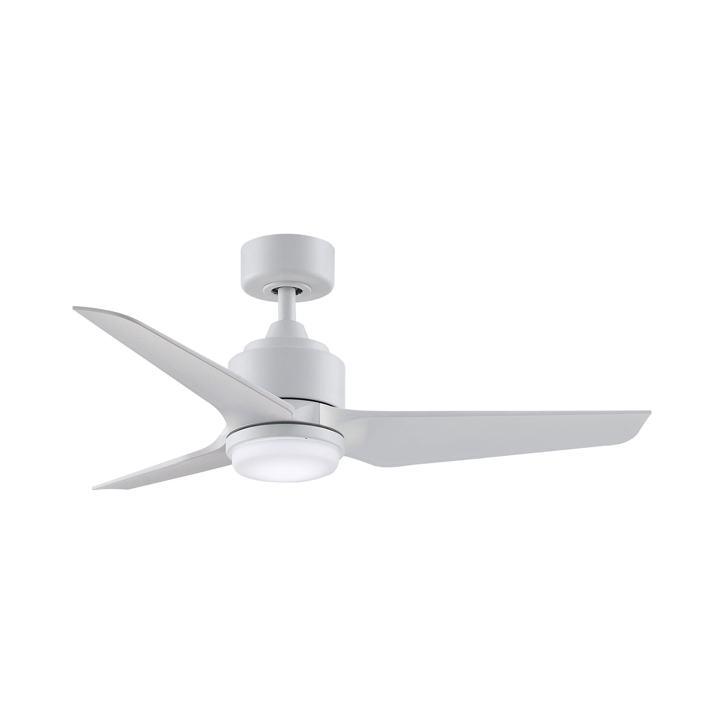 TriAire Custom LED Ceiling Fan in Matte White (44-Inch).