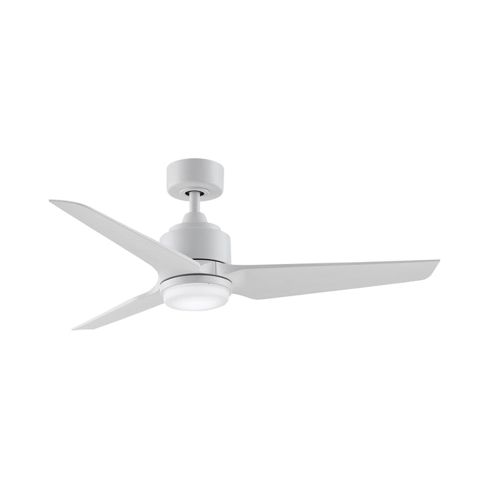 TriAire Custom LED Ceiling Fan in Matte White (48-Inch).