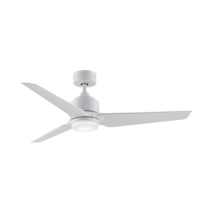 TriAire Custom LED Ceiling Fan in Matte White (52-Inch).
