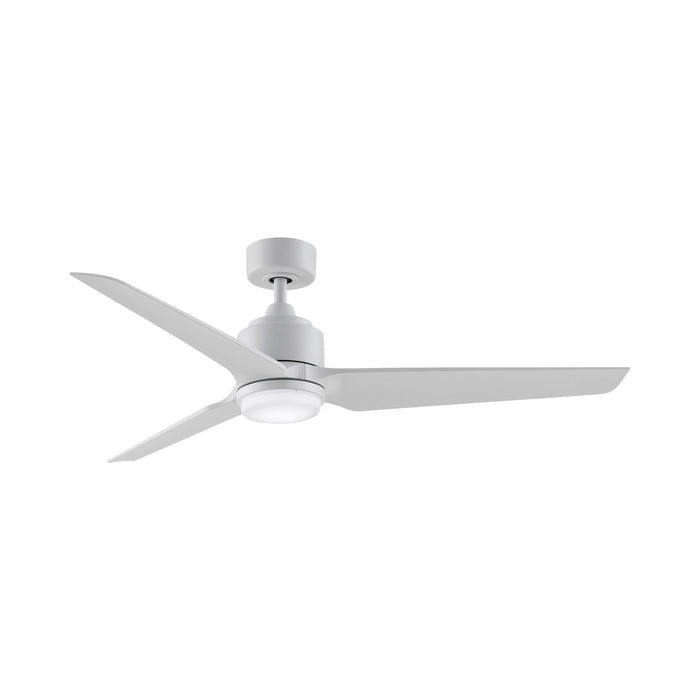 TriAire Custom LED Ceiling Fan in Matte White (56-Inch).