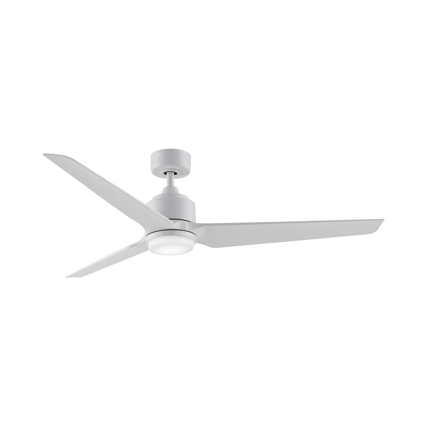 TriAire Custom LED Ceiling Fan in Matte White (60-Inch).