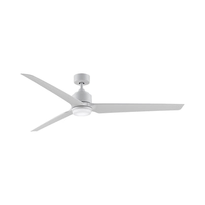 TriAire Custom LED Ceiling Fan in Matte White (72-Inch).