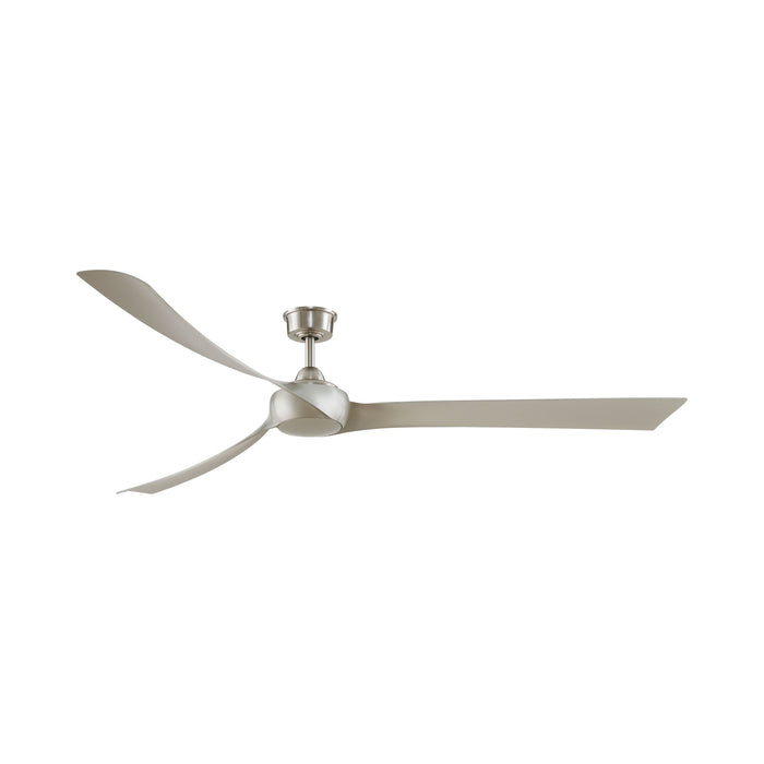 Wrap Custom 84 Inch Ceiling Fan in Brushed Nickel (Without Light Kit).