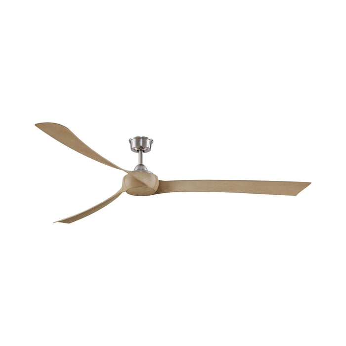 Wrap Custom 84 Inch Ceiling Fan in Brushed Nickel/Natural (Without Light Kit).