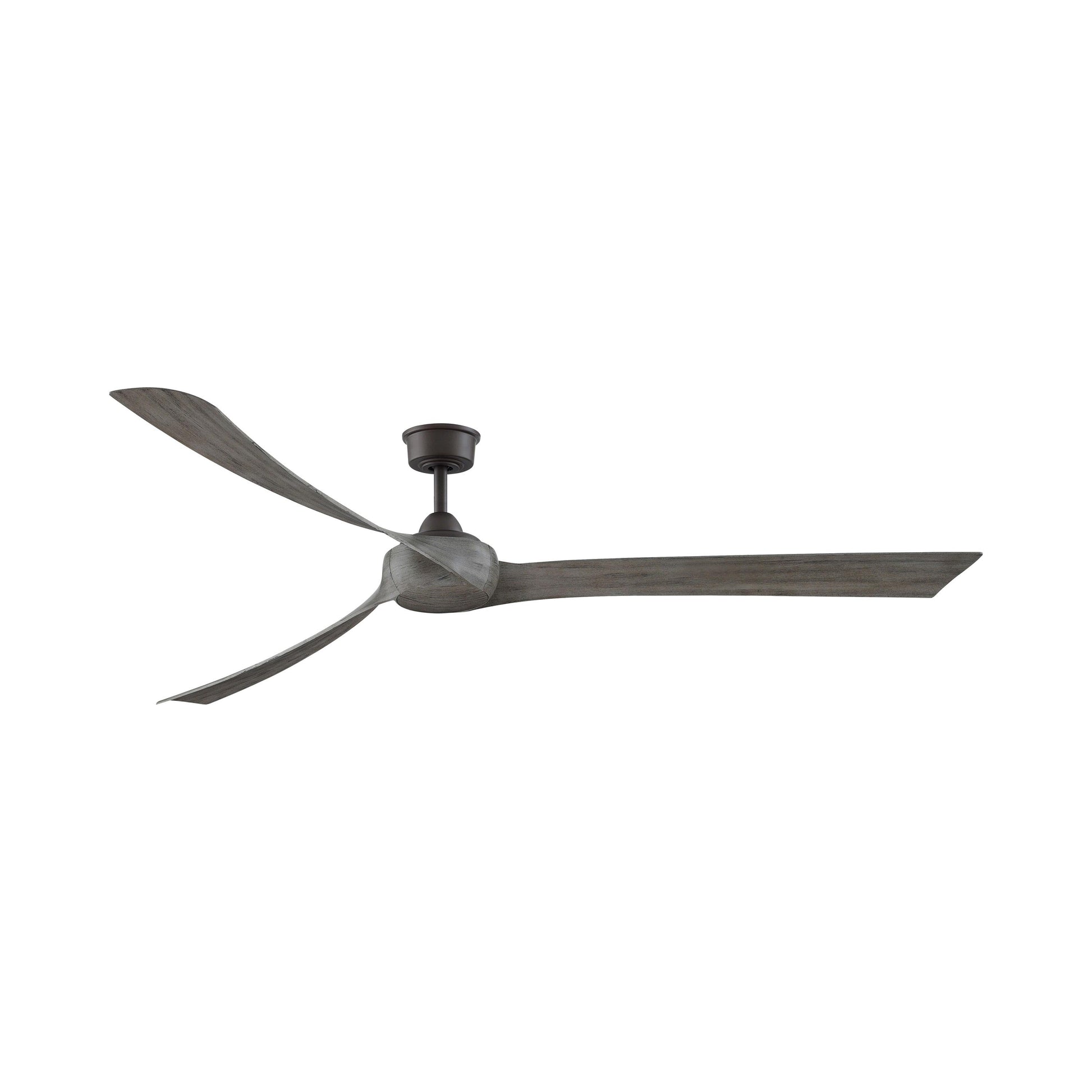Wrap Custom 84 Inch Ceiling Fan in Matte Greige/Weathered Wood (Without Light Kit).