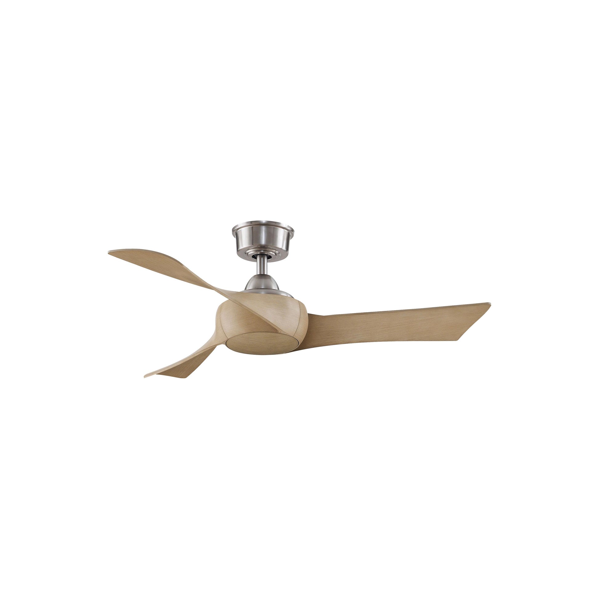 Wrap Custom Ceiling Fan in Brushed Nickel/Natural (44-Inch).