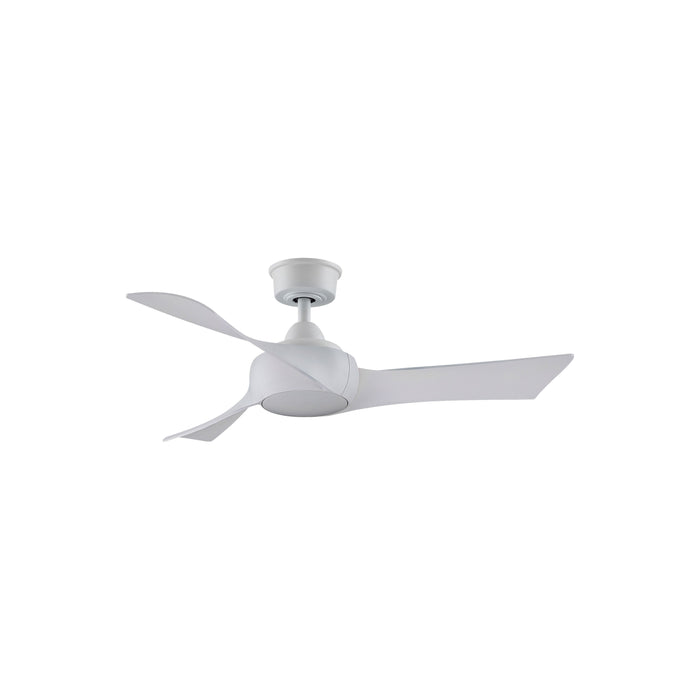 Wrap Custom Ceiling Fan in Matte White/White Washed (44-Inch).