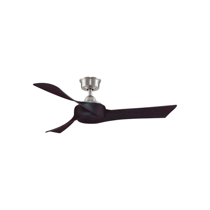Wrap Custom Ceiling Fan in Brushed Nickel/Dark Walnut (48-Inch).