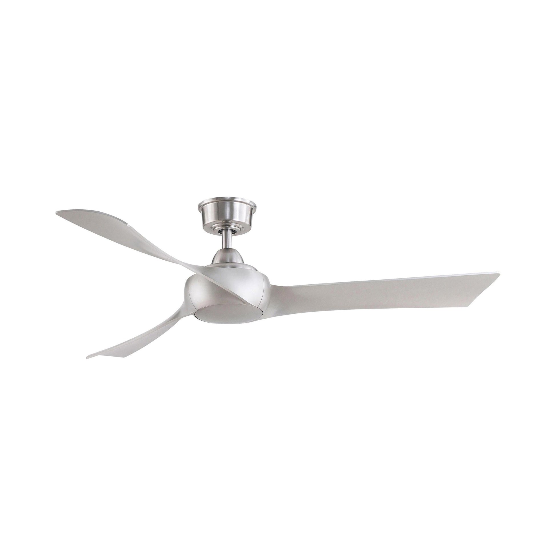 Wrap Custom Ceiling Fan in Brushed Nickel (56-Inch).