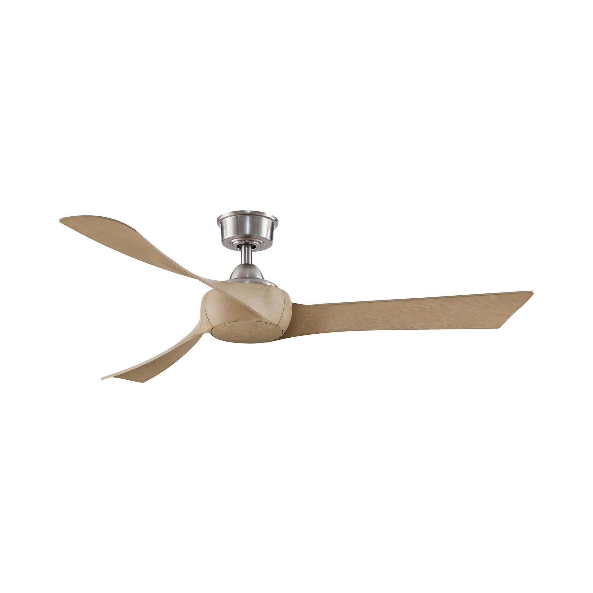 Wrap Custom Ceiling Fan in Brushed Nickel/Natural (56-Inch).