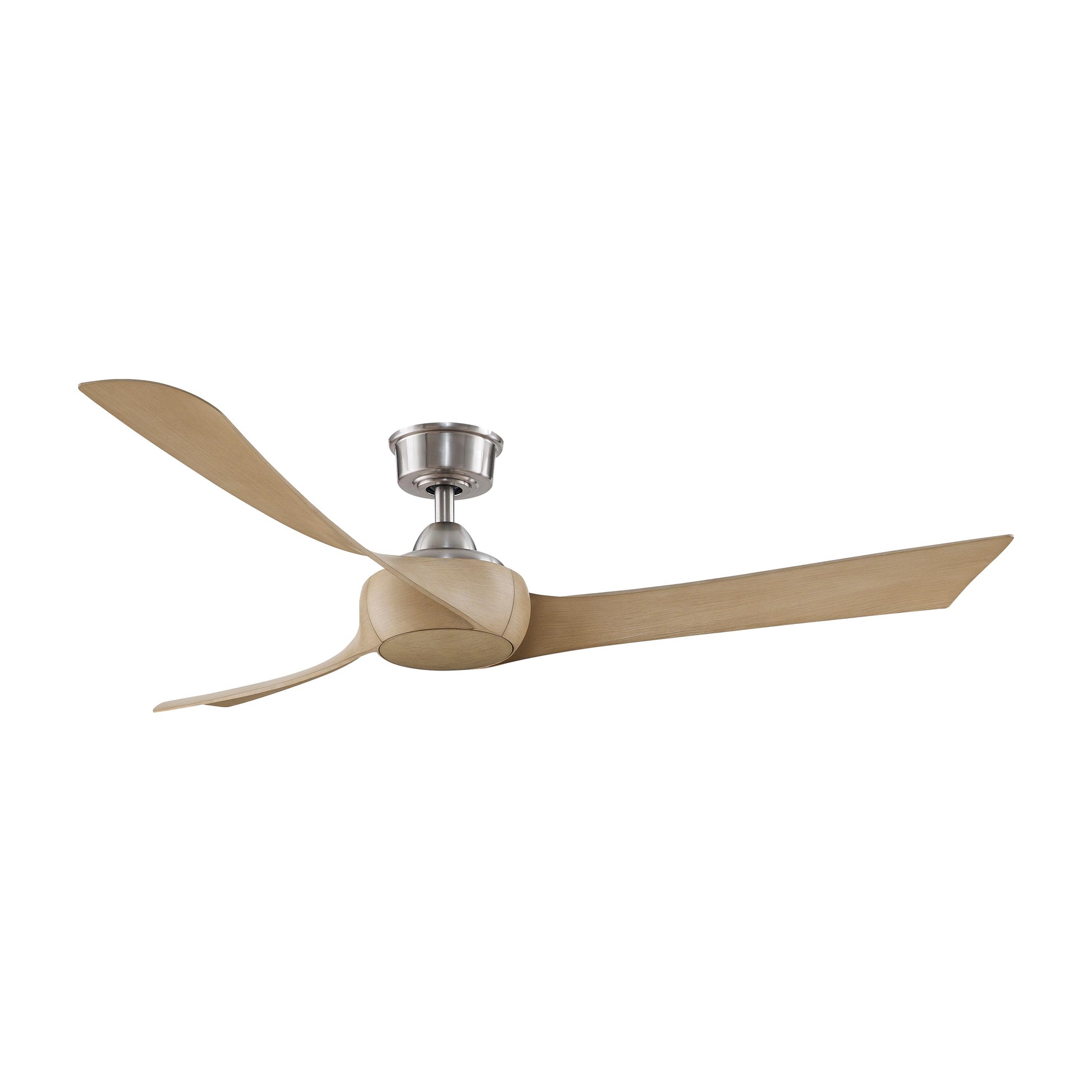 Wrap Custom Ceiling Fan in Brushed Nickel/Natural (60-Inch).