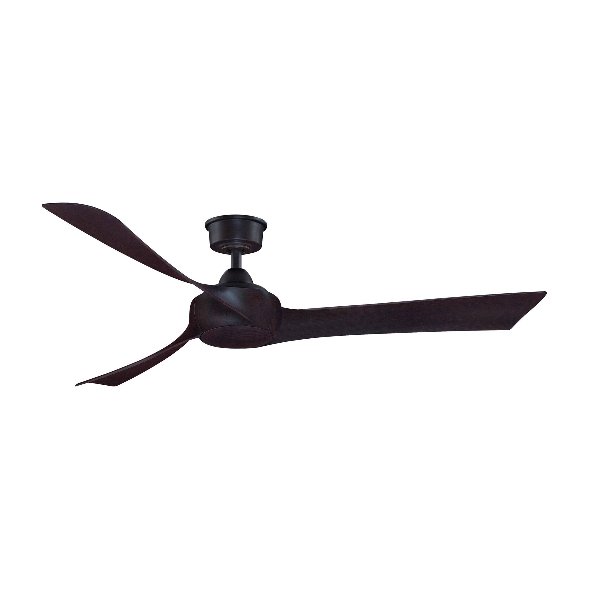 Wrap Custom Ceiling Fan in Dark Bronze/Dark Walnut (60-Inch).