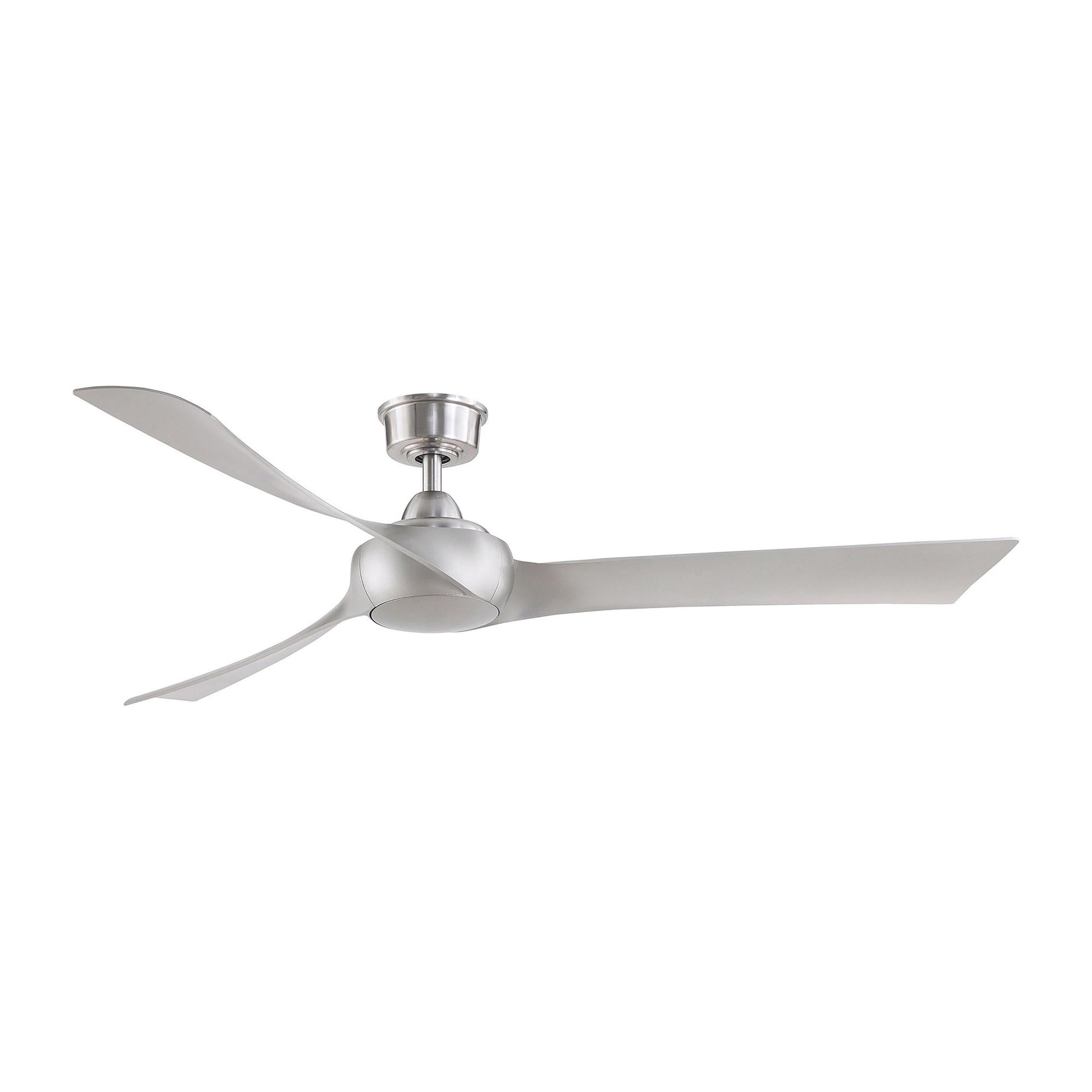 Wrap Custom Ceiling Fan in Brushed Nickel (64-Inch).