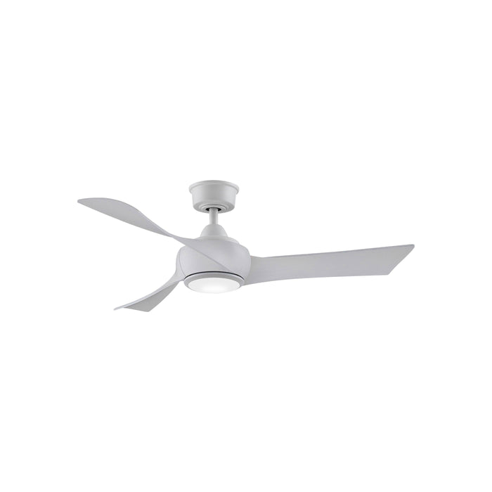 Wrap Custom LED Ceiling Fan in Matte White/White Washed (48-Inch).