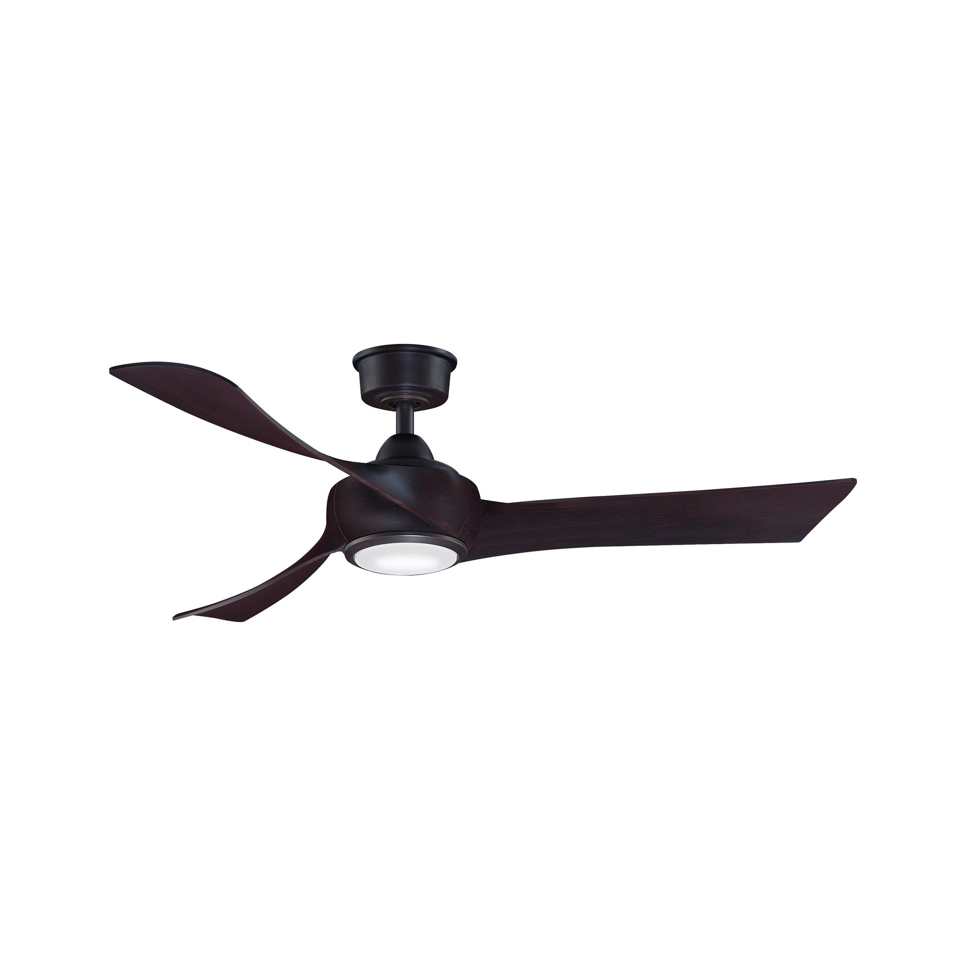 Wrap Custom LED Ceiling Fan in Dark Bronze/Dark Walnut (52-Inch).