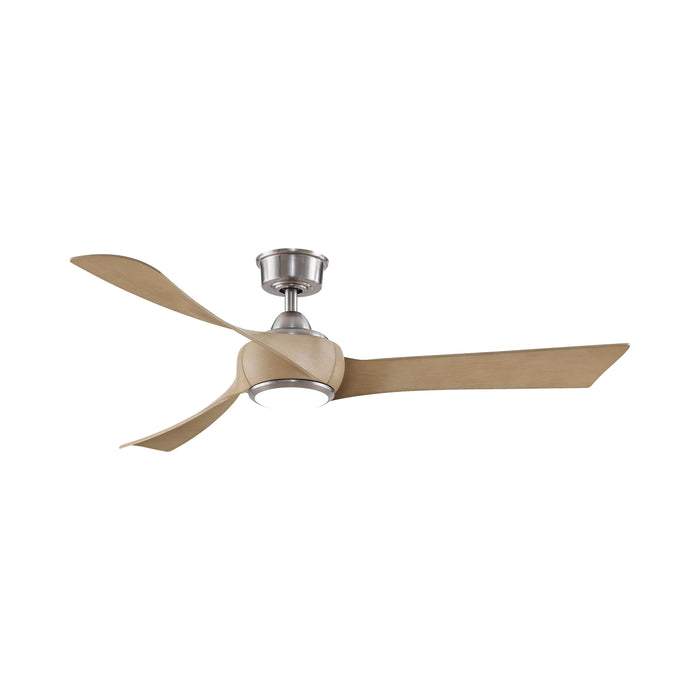 Wrap Custom LED Ceiling Fan in Brushed Nickel/Natural (56-Inch).