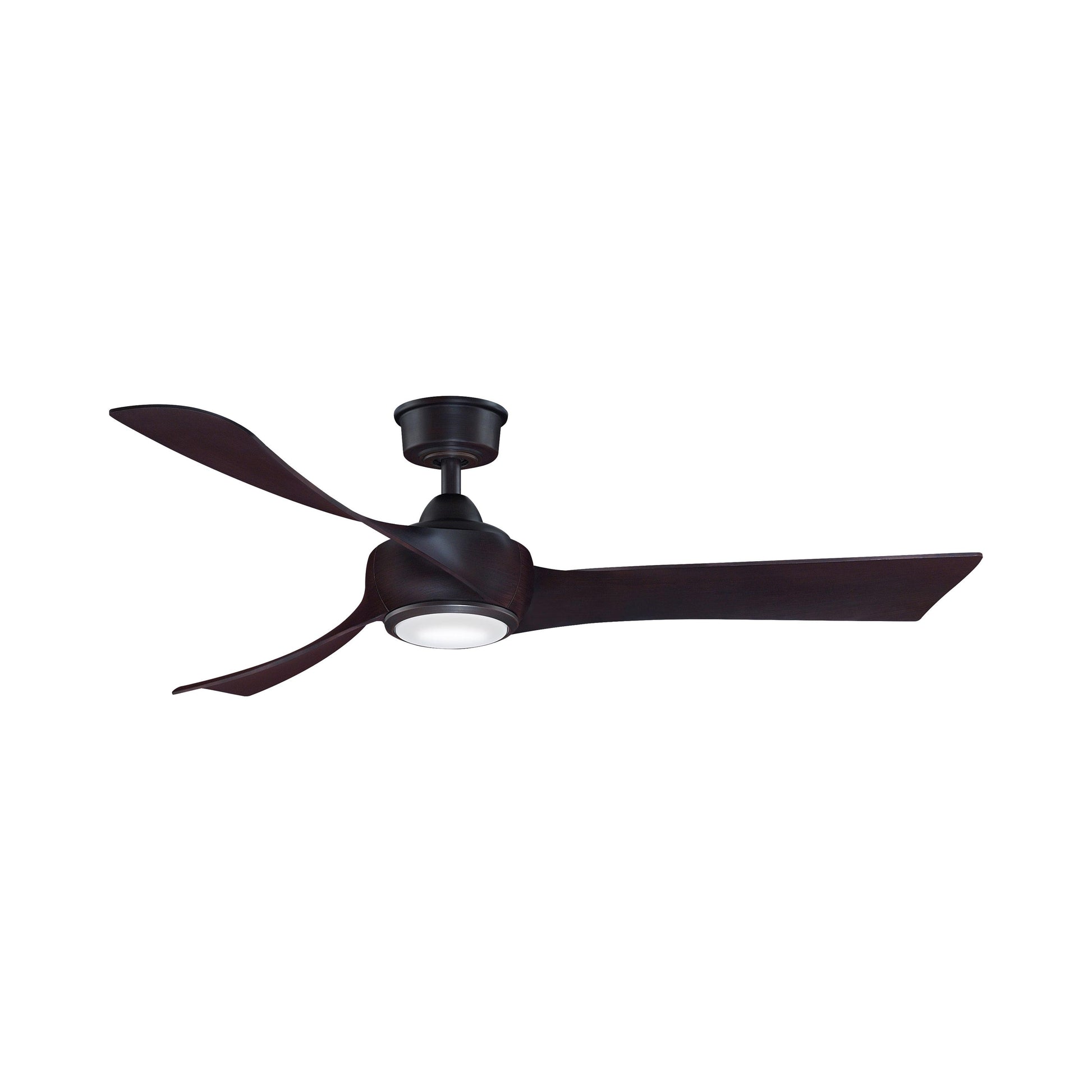 Wrap Custom LED Ceiling Fan in Dark Bronze/Dark Walnut (56-Inch).