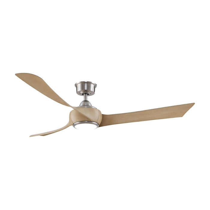 Wrap Custom LED Ceiling Fan in Brushed Nickel/Natural (60-Inch).