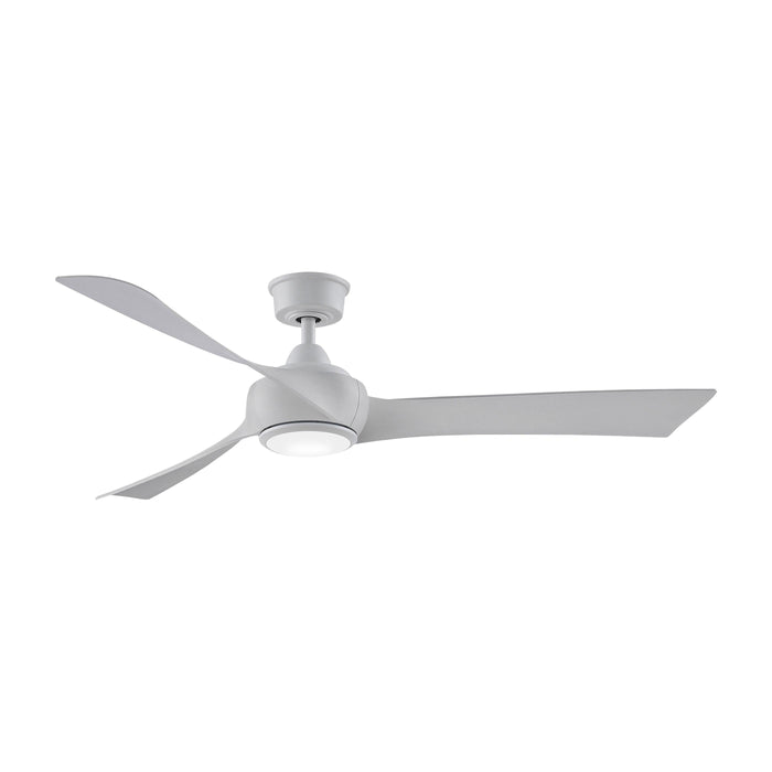 Wrap Custom LED Ceiling Fan in Matte White/White Washed (60-Inch).