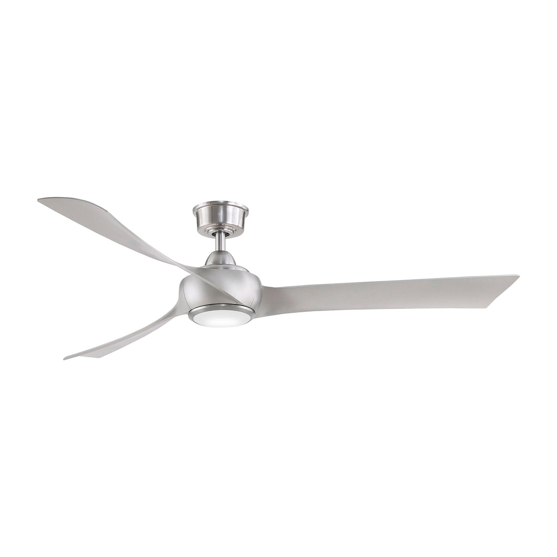 Wrap Custom LED Ceiling Fan in Brushed Nickel (64-Inch).