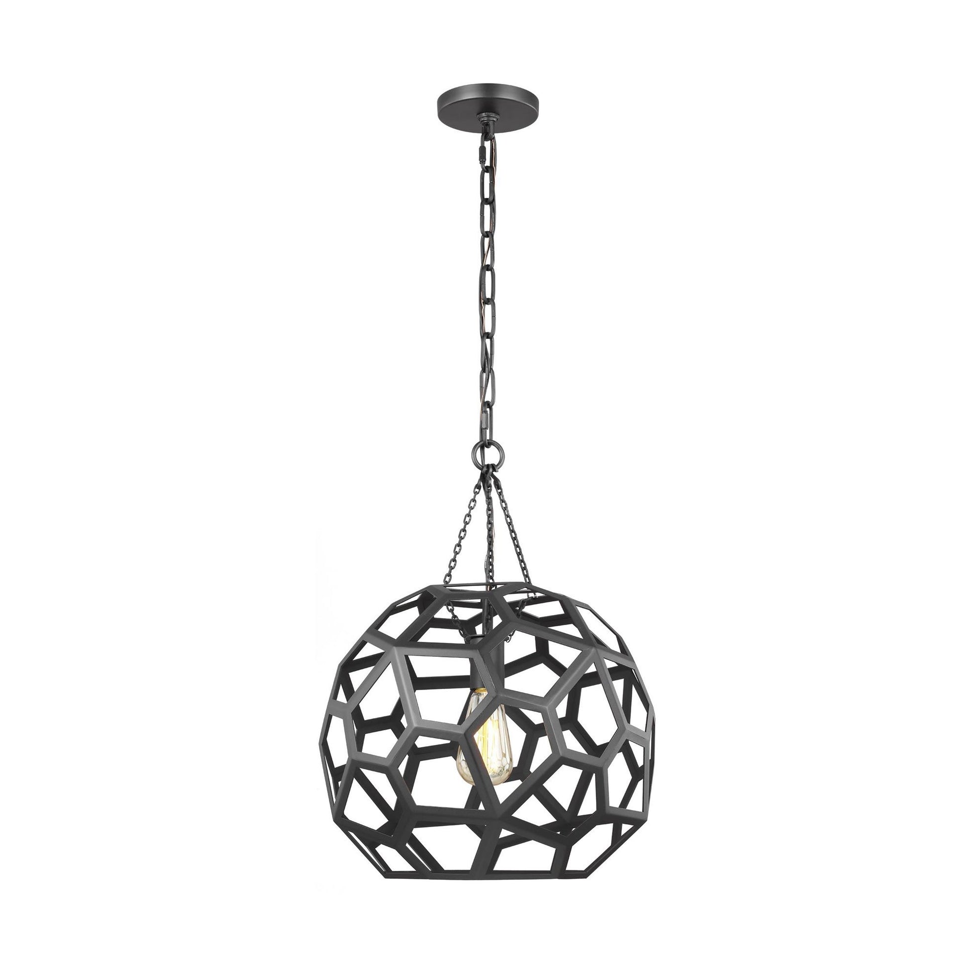 Feccetta Pendant Light in Midnight Black (Medium).