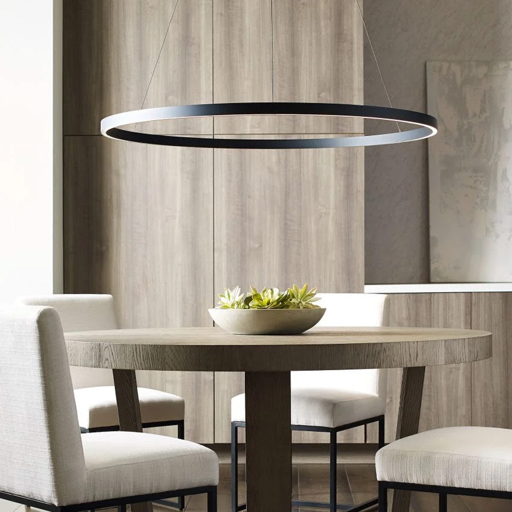 Fiama LED Suspension Light in dining room.