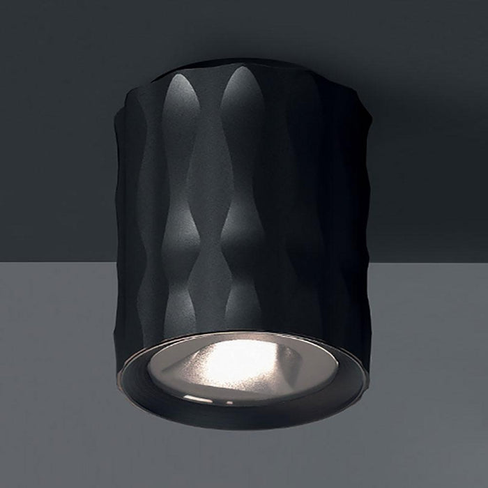 Fiamma LED Ceiling Light in Anodized Black/Small.