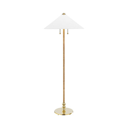 Flare Floor Lamp in Brass.