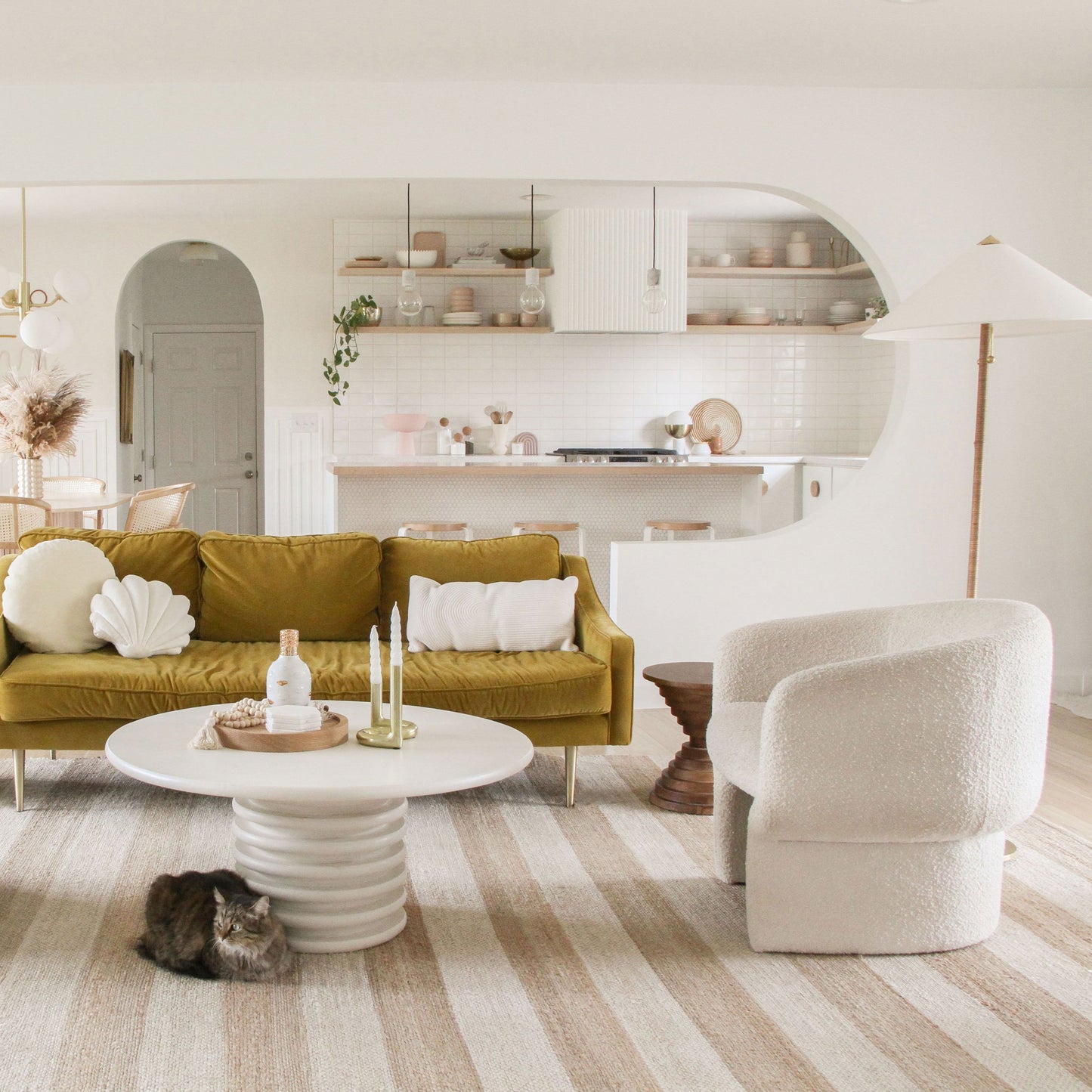 Flare Floor Lamp in living room.