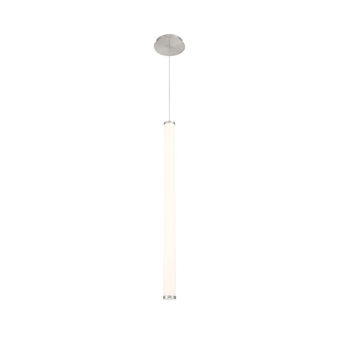 Flare LED Linear Pendant Light in Brushed Nickel (Large).