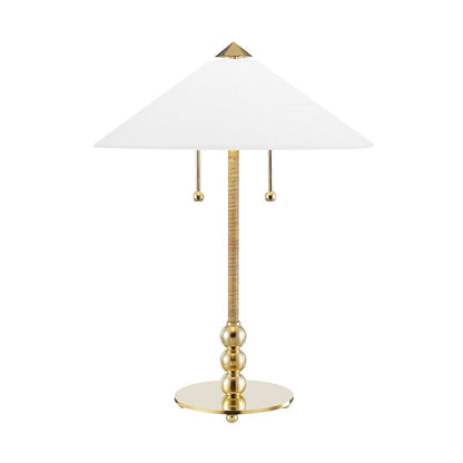 Flare Table Lamp in Brass.