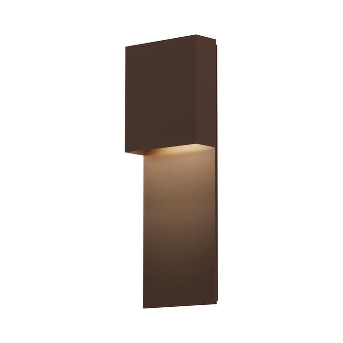 Flat Box™ Panel Outdoor LED Wall Light in Textured Bronze.