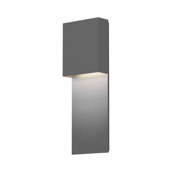 Flat Box™ Panel Outdoor LED Wall Light in Textured Gray.