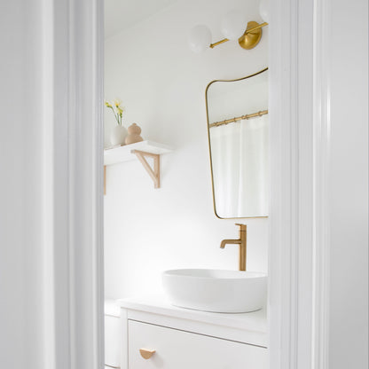 Flemming LED Bath Vanity Light in bathroom.