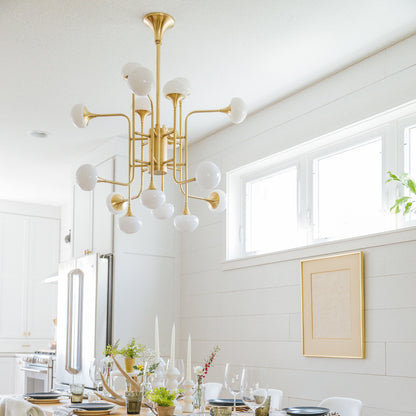 Flemming LED Chandelier in kitchen.