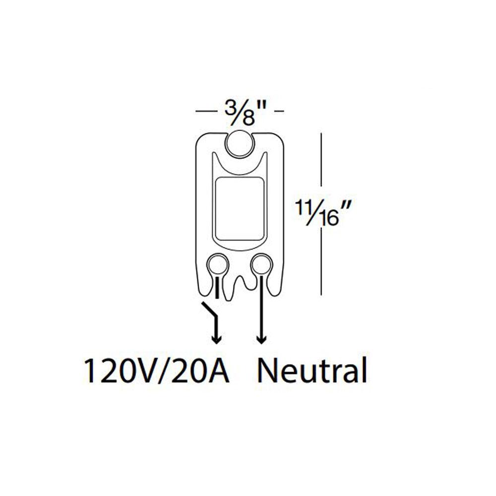 Flexrail Rail Section - line drawing.