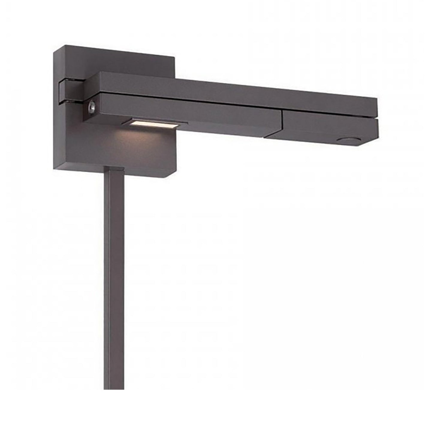 Flip LED Swing Arm Wall Light in Bronze (Right).