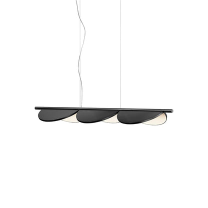 Almendra LED Linear Pendant Light in Anthracite (3-Light).