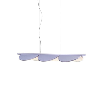 Almendra LED Linear Pendant Light in Lilac Metallized (3-Light).