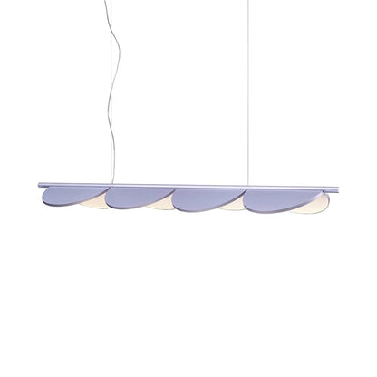 Almendra LED Linear Pendant Light in Lilac Metallized (4-Light).