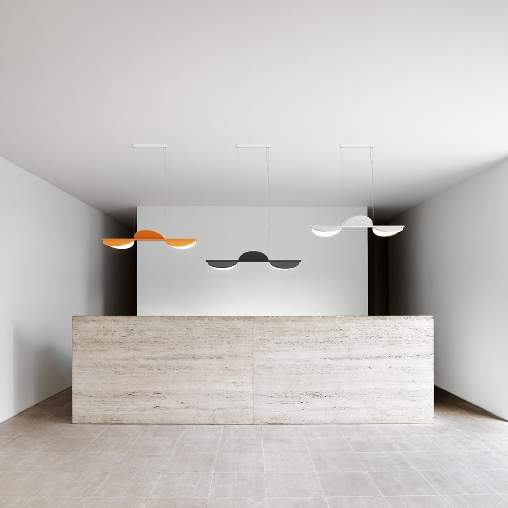 Almendra LED Linear Pendant Light in Detail.