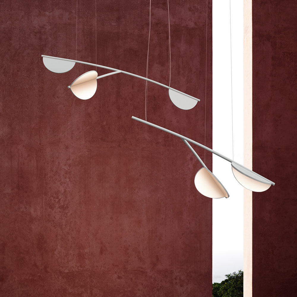 Almendra Organic LED Linear Pendant Light in Detail.