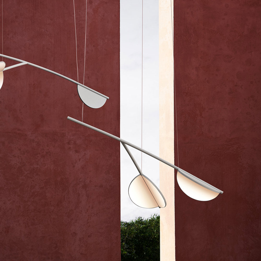 Almendra Organic LED Linear Pendant Light in Detail.