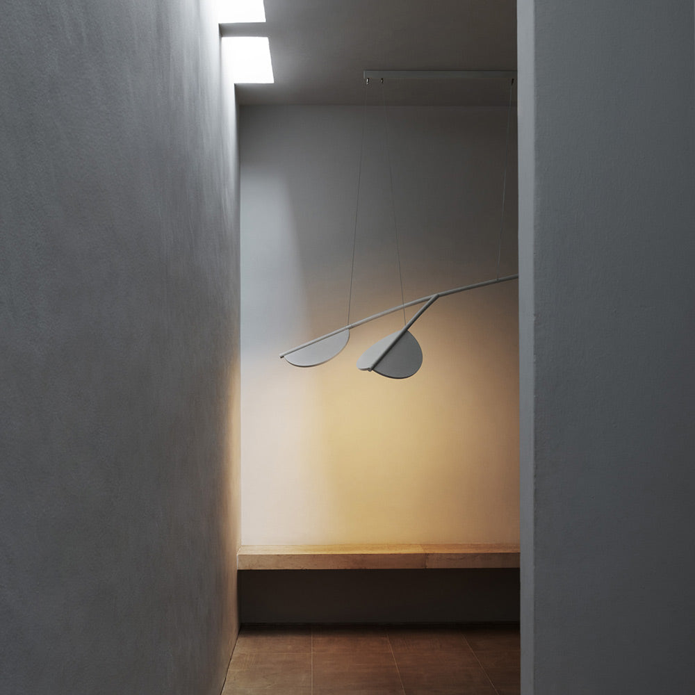 Almendra Organic LED Linear Pendant Light in Detail.