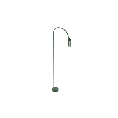 Caule Nest Outdoor LED Bollard in Forest Green (53.2-Inch).