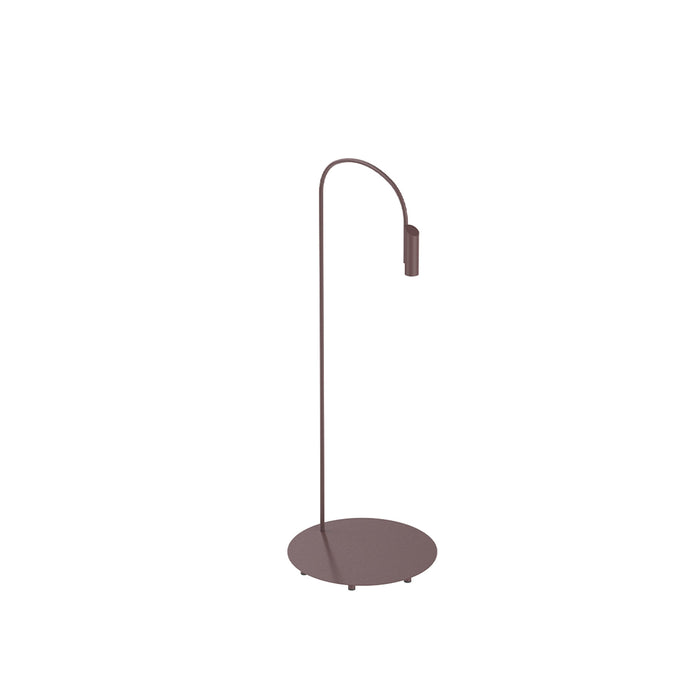 Caule Outdoor LED Floor Lamp in Deep Brown (57.1-Inch).