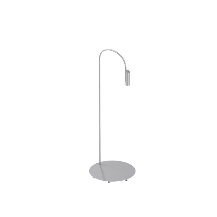 Caule Outdoor LED Floor Lamp in Grey (57.1-Inch).