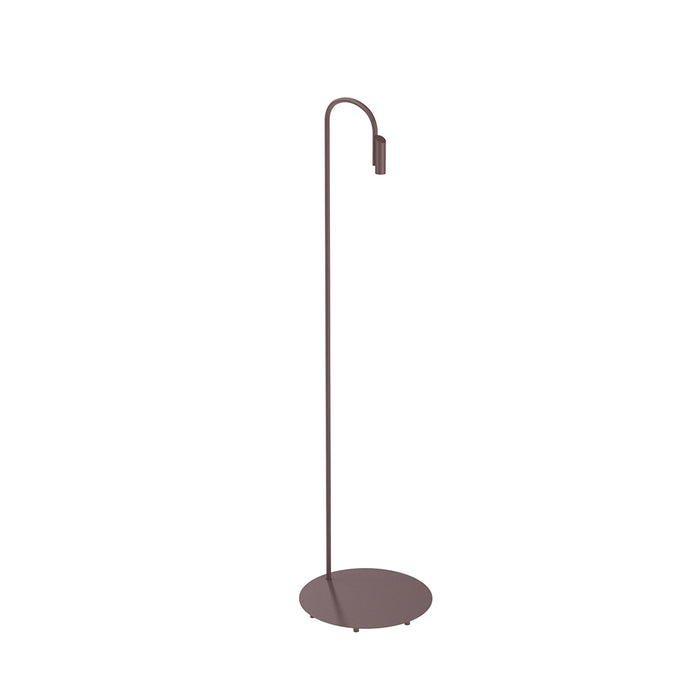 Caule Outdoor LED Floor Lamp in Deep Brown (90.6-Inch).