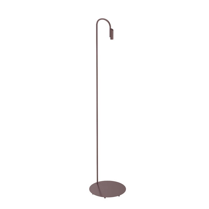 Caule Outdoor LED Floor Lamp in Deep Brown (110.2-Inch).