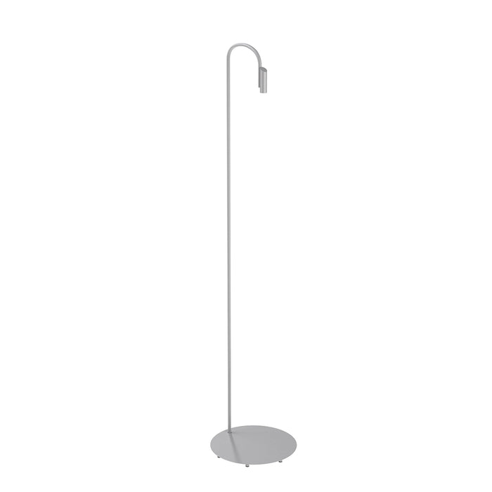 Caule Outdoor LED Floor Lamp in Grey (110.2-Inch).